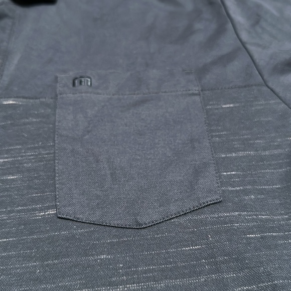 Travis Mathew Mens L Gray Heather Cotton Sport Polo Shirt Designer - Picture 2 of 5